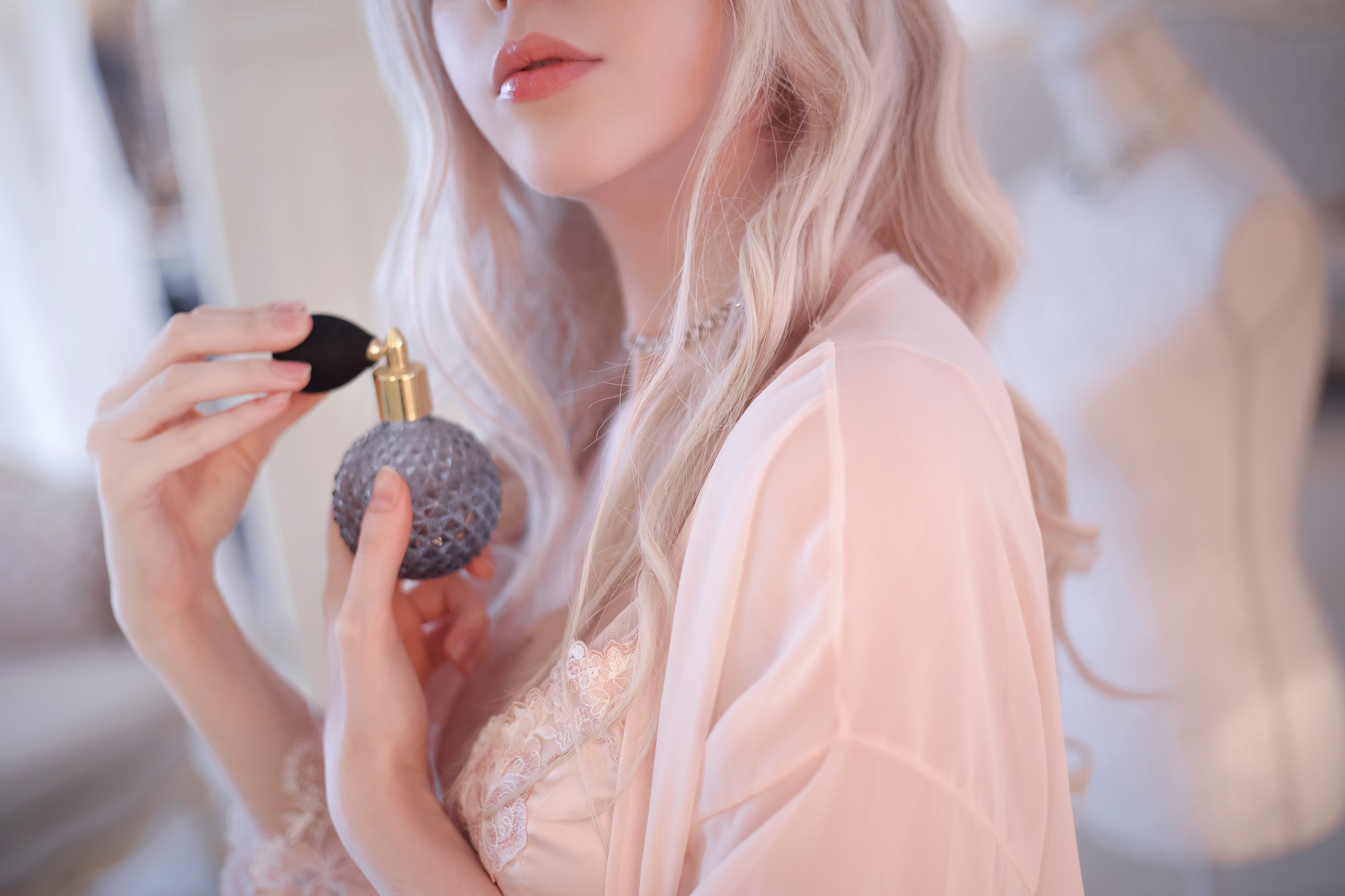 图片[1]-Sayathefox – NO.005 粉色套裝 [15P]-XikXak